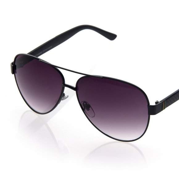 City Shades Accessories - Black Frame Purple Lens Sunglasses